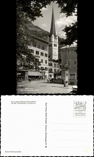 Ansichtskarte bad hofgastein - ansichtskarte,