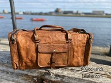 Tasche Leder Reise Gym Duffel Gepäck Echte Duffle Wochenende Vintage Reisetasche