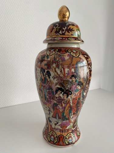 Chinesische deckelvase vase - chinesische, deckelvase,