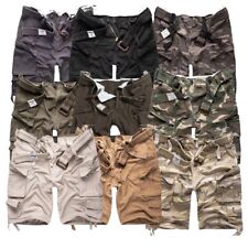 SURPLUS DIVISION SHORTS Herren Armee Stil Cargo Kampf Schwerlast mit Gürtel