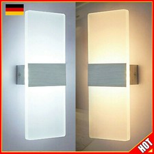 Modern LED Wandleuchte Wandlampe Flur Strahler Up Down Außen/Innen 12W Leuchte