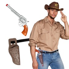Satz cowboy spielzeug pistole - cowboy, spielzeug-pistole