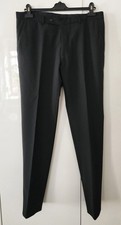 Finshley & Harding Herren Business Anzug Hose Schwarz Gr. 50