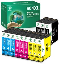 12er Patronen 604 XL für Epson für XP-2200 3200 2205 3205 4200 4205 WF-2930 2950
