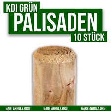Palisaden Holz Beet Einfassung