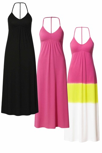 Damen maxi dress kleid - kleid, sommer