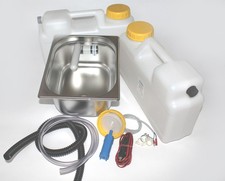 12V Miniküche Verkaufsstand Bausatz Waschbecken womo 325x265x150mm Barwig Grau