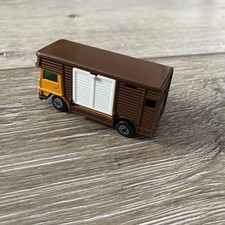 Vintage Matchbox Superfast 1977 No 40 Bedford Horse Box Orange and Brown