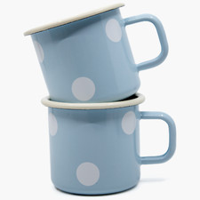 2 x Emaille Tassen Becher