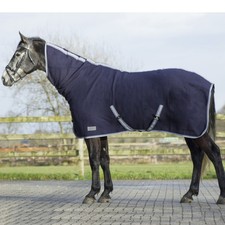 QHP Wolldecke mit Hals - blau