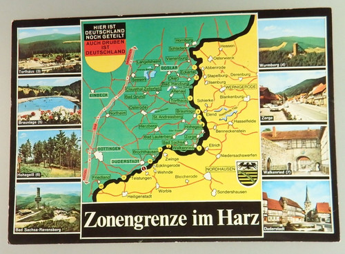 Foto ansichtskarte zonengrenze - foto,