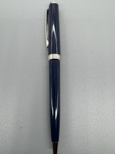 Montblanc Kugelschreiber – Blau – silberfarbene Akzente – schwarze