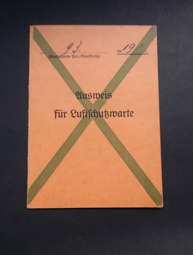 Luftschutz dokument 1916 - luftschutz,
