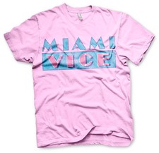 Miami Vice Distressed Logo 80s
