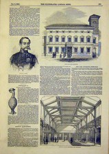 Original Old Antique Print