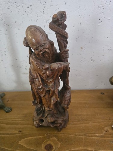Antike chinesische holzfigur - chinesische,