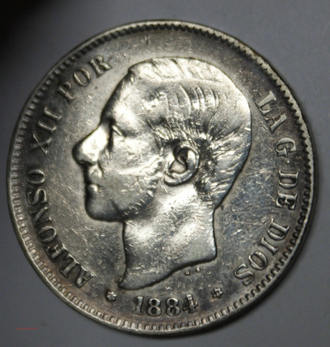 Espagne 5 pesetas - (germ),