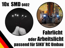 10x SMD 0402 LED Fahrlicht