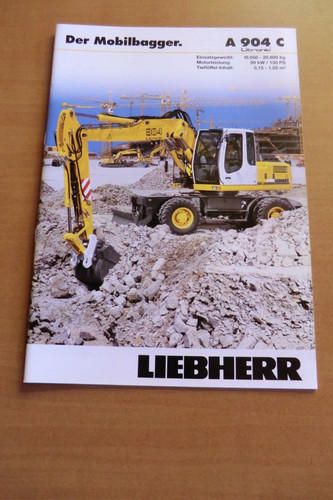 Prospekt liebherr mobilbagger - prospekt,