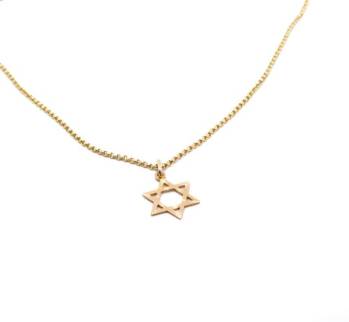 Goldkette mit davidstern - goldkette,