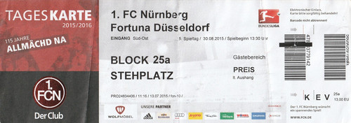 Ticket nürnberg fortuna - ticket,