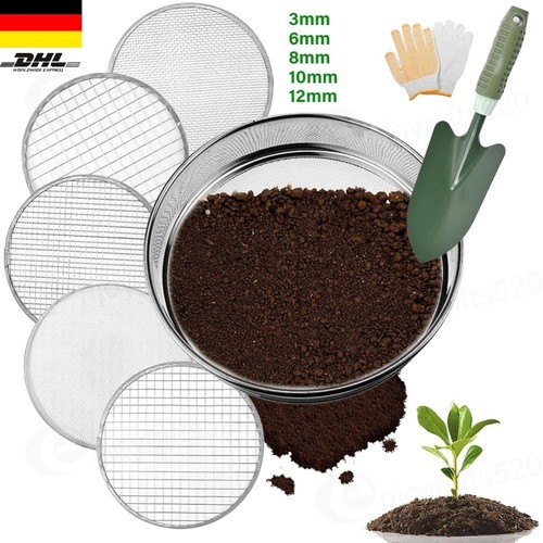 Gartensieb rund 30cm mit - , 5