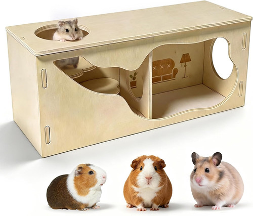 Hamsterhaus holz mehrkammer - hamsterhaus,