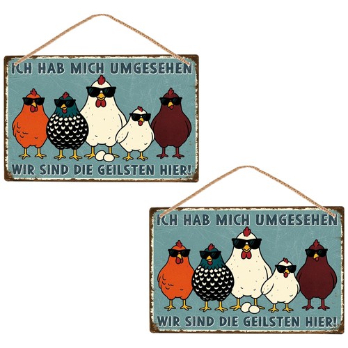 Hühnerstall deko schild - hühnerstall,