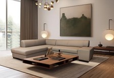 Rindsleder Ecksofa "London"