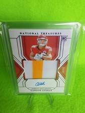 2024 NFL Panini Trading Card, Carson Steele, RPA, KC Chiefs, #/49, On Card, RC