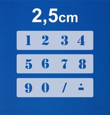 Schablone Nr.5 Zahlen 2,5cm