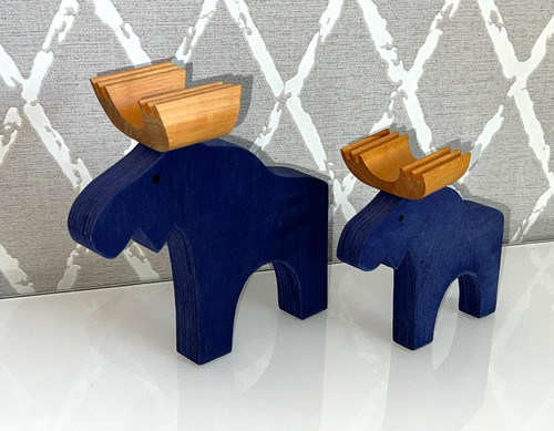 Handgefertigte elche aus - 2x,