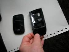 Handytasche Handyhülle aufklappbar Leder unbenutzt mit Gurtgriff NEU schwarz 2