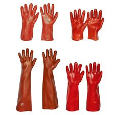 PVC Handschuhe Vinyl rot Schutzhandschuhe dicke schulterlange Gummihandschuhe