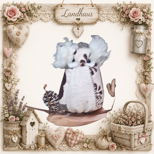 Landhaus eule handarbeit - landhaus-eule, ♥
