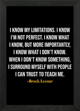 Brock Lesnar Zitate gerahmtes