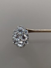 Vintage ovale Ohrclips mit