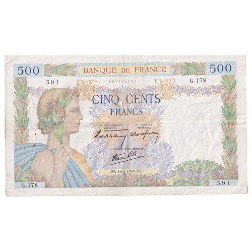 Frankreich 500 francs - francs,, la