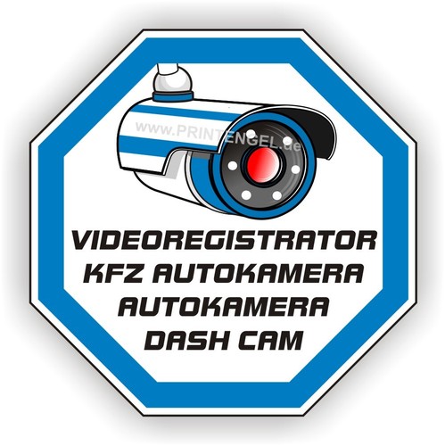 Video-Überwachung,Aufkleber,V