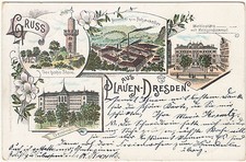 Litho AK DRESDEN Plauen 1900