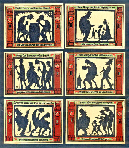 Notgeld glauchau 1921 6 x - glauchau,