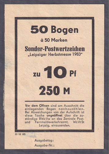 Ddr postwertzeichen leipziger - ddr,