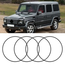 Für Mercedes-Benz G-Klasse W463 4 Stück 18-20Zoll Felgenschutz Schwarz/Rot