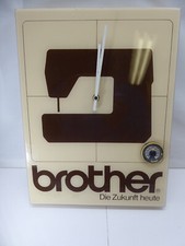 Brother Nähmaschinen Werbeuhr