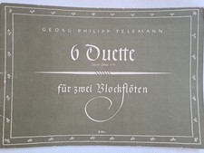 Noten, Blockflöte, 6 Duette