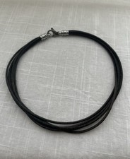 Bvlgari Halskette Kette Leder Bulgari Collier Edelstahl