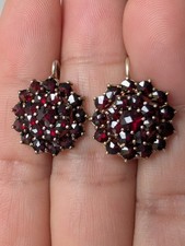 Antik Granat Ohrringe Tombak