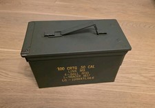 US Munitionskiste oliv  Cal. 50 mm mit Tragegriff - Dichtungen 1A 