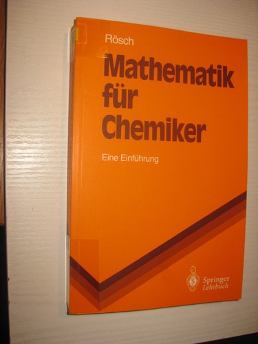 Mathematik für chemiker von - chemiker,