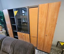 Büro-Anbauwand buche/anthrazit (gebraucht)